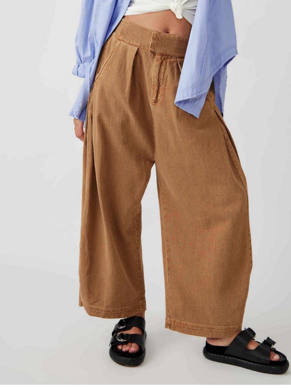 Free People Cool Harbor Wide-Leg Pants